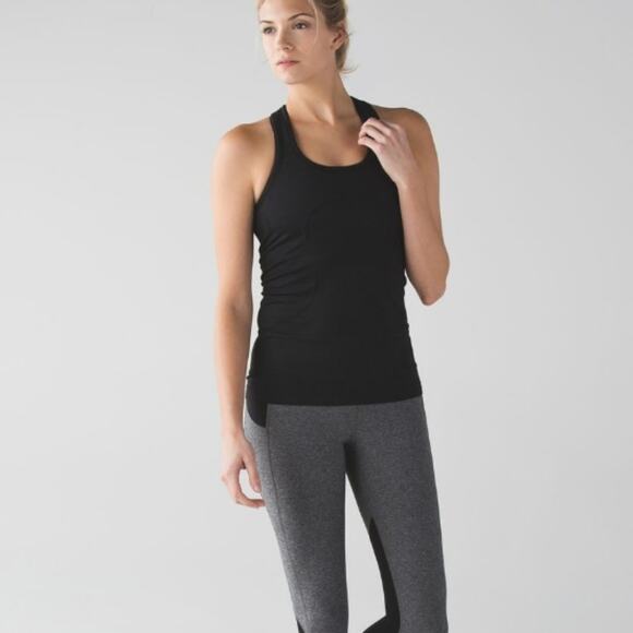 Lululemon Black Racerback Swiftly Tank Top 6 - Picture 1 of 8